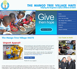 Haiti Charity website
