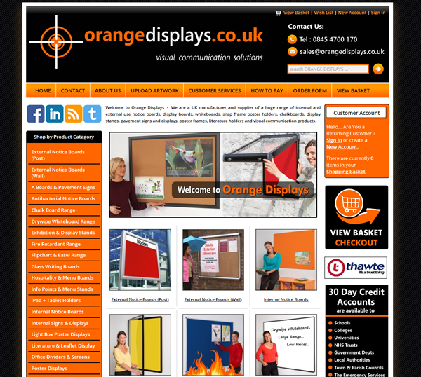 Orange Displays