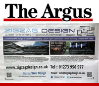 Zigzag Web Design Featured in the Brighton & Sussex Argus
